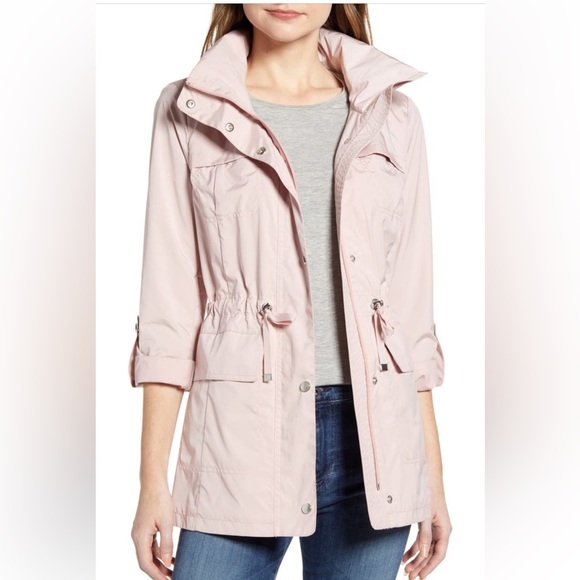 Cole Haan Signature Packable Rain Jacket XL in Canyon Rose - Picture 2 of 6